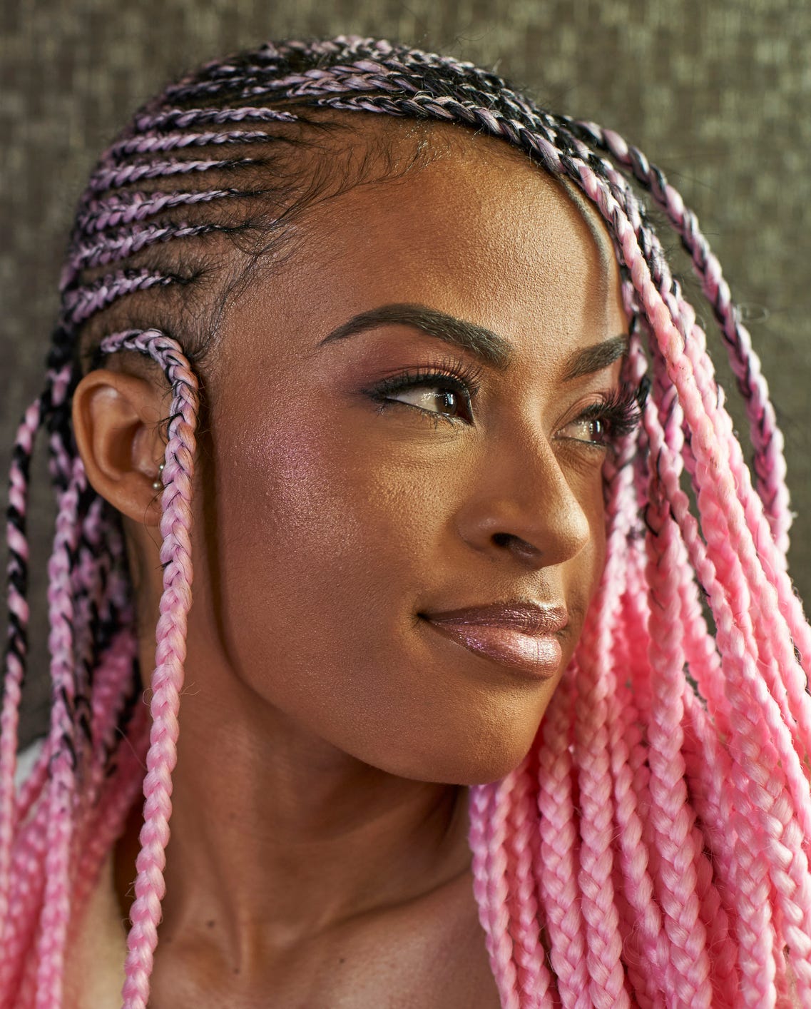 Box Braids With Vibrant Pink Tips Box Braids With Vibrant Pink Tips — Classy Cornrows Hairstyles