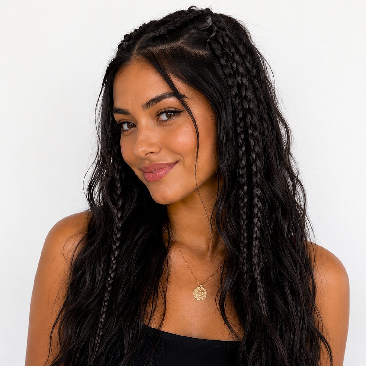 Long Box Braids With Voluminous Loose Curls Long Box Braids With Voluminous Loose Curls — Classy Curls Braids