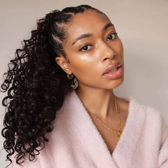Mid-Back Braided Crown Updo With Loose Tendrils Mid-Back Braided Crown Updo With Loose Tendrils — Classy Curls Braids