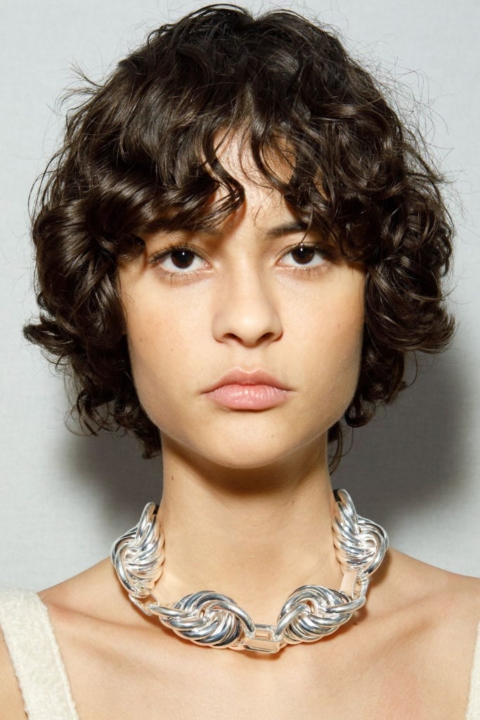 Layered Chin Bob With Soft Curls — Classy Curly Hair Cutting