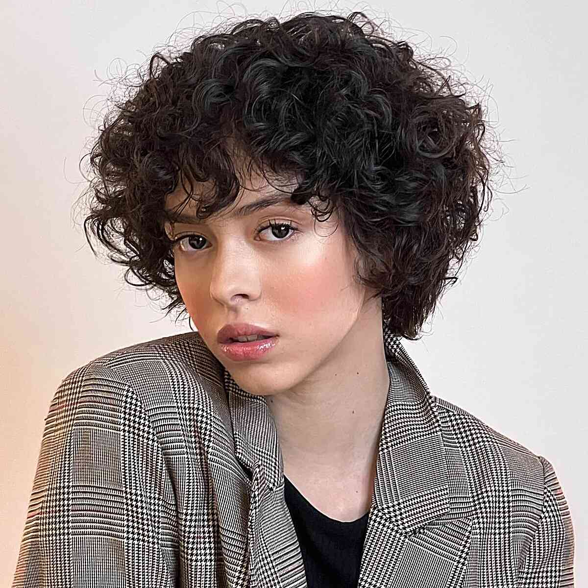 Chin-Length Fine Hair With Short Bangs — Classy Curly Haircuts