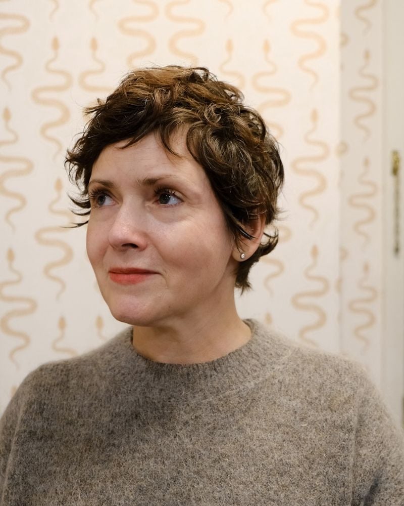 Medium Brown Pixie With Textured Volume — Classy Curly Pixies