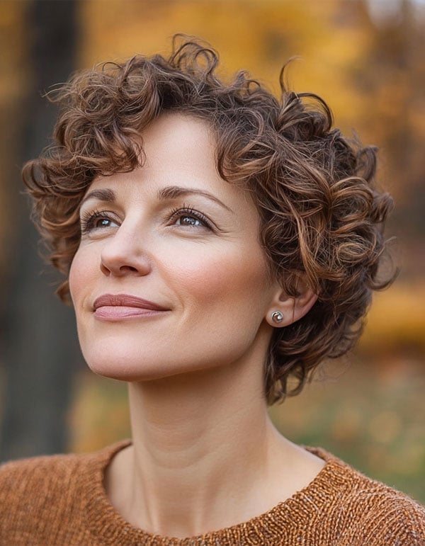 Choppy Silver Pixie With Textured Bangs, Ear — Classy Curly Pixies