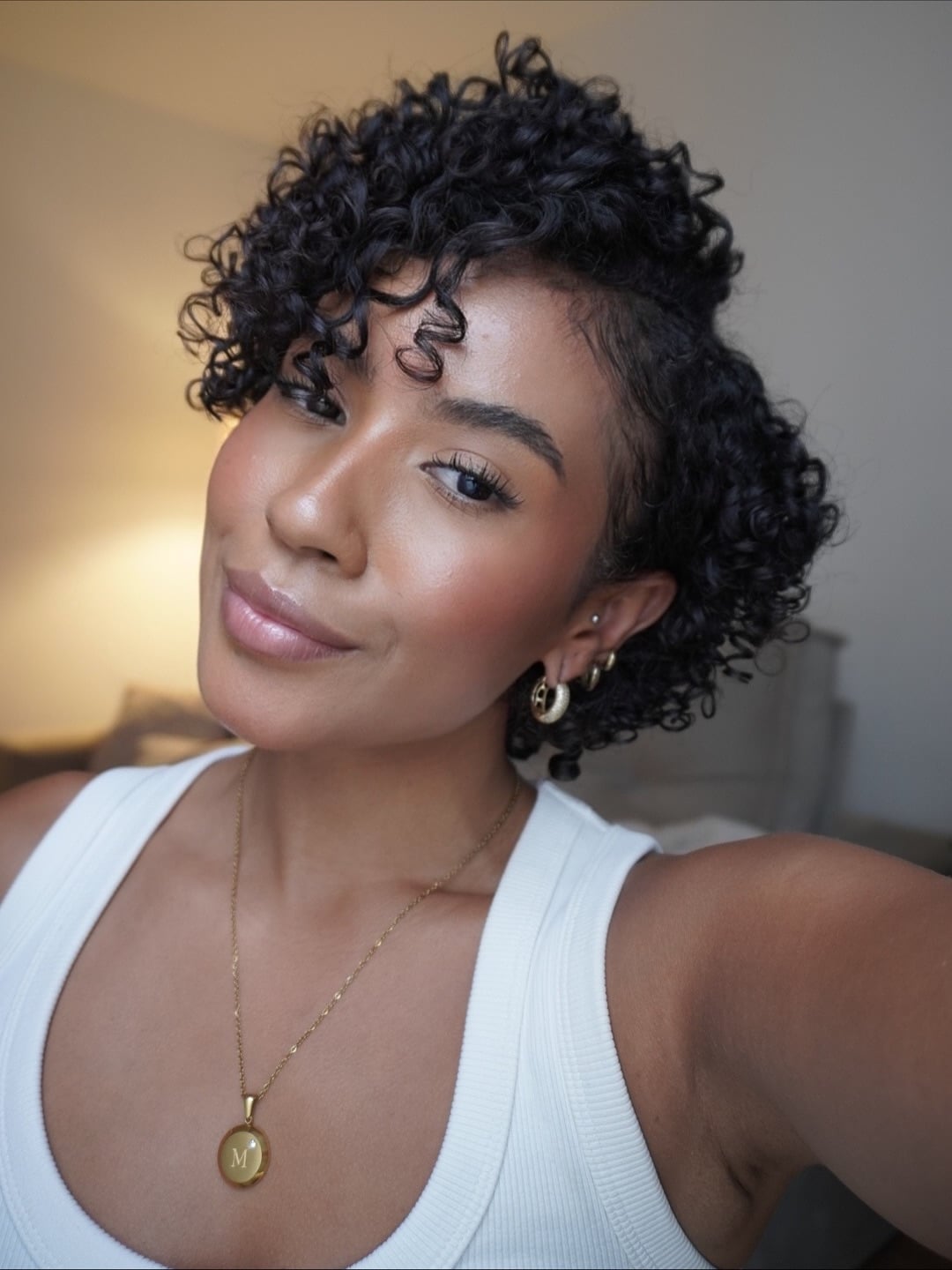 Textured Black Pixie Air Dried — Classy Curly Pixies