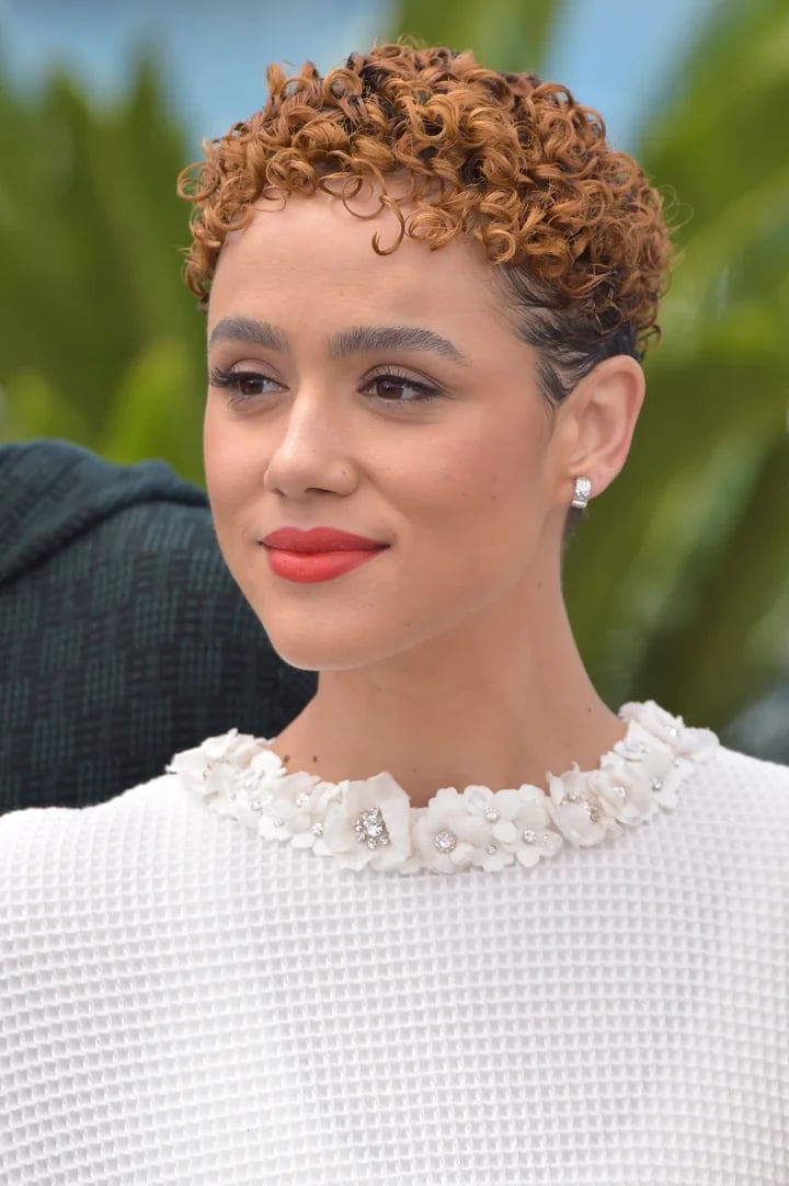 Honey Blonde Pixie With Tight Curls — Classy Curly Pixies