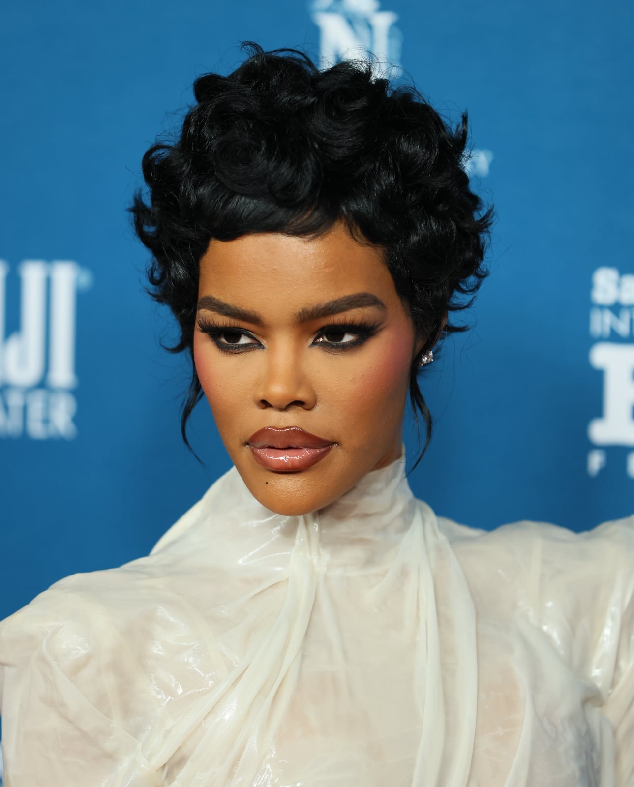 Black Pixie With Side-Swept Bangs — Classy Curly Pixies