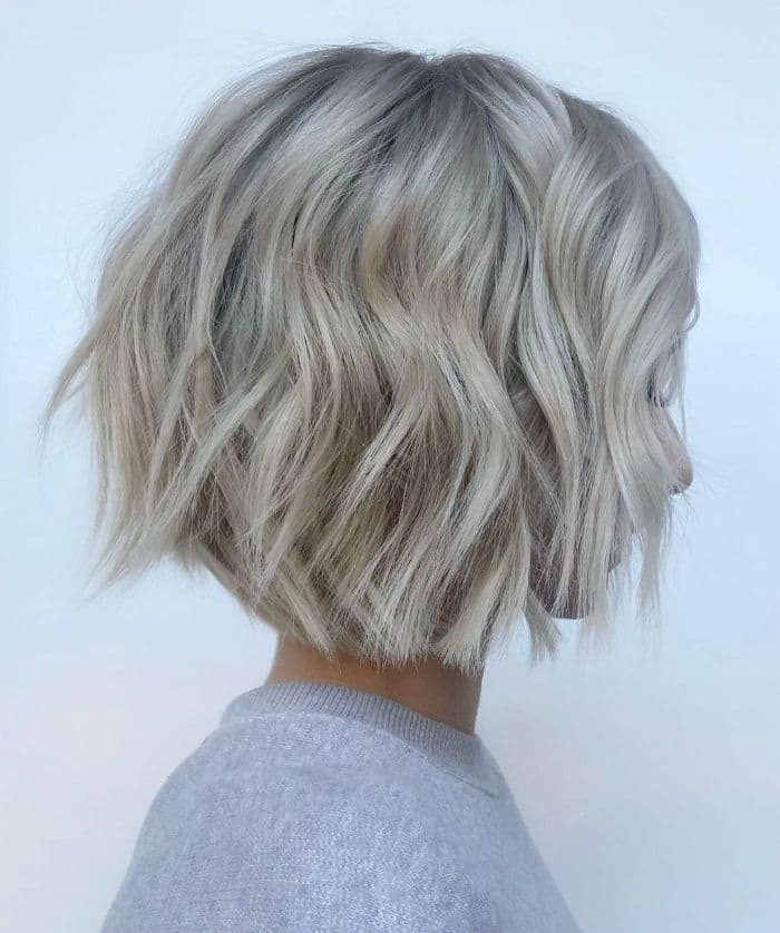 Collarbone Layered Bob Ash Blonde — Classy Cut Bob