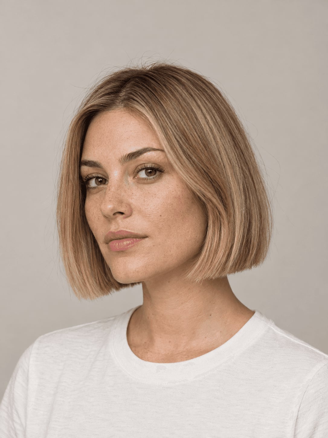 Chin Bob Sharp Clean Line Ash Blonde — Classy Cut Bob