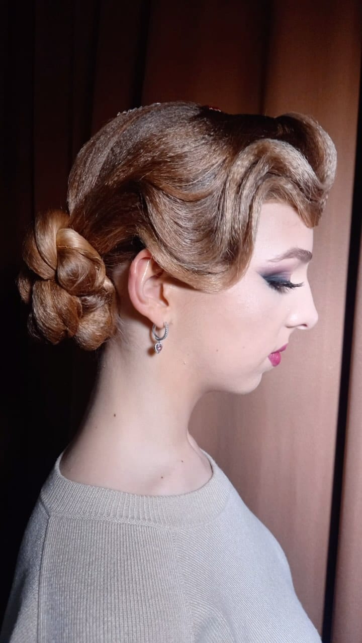 Sculpted Waves Low Bun — Classy Dance Hair