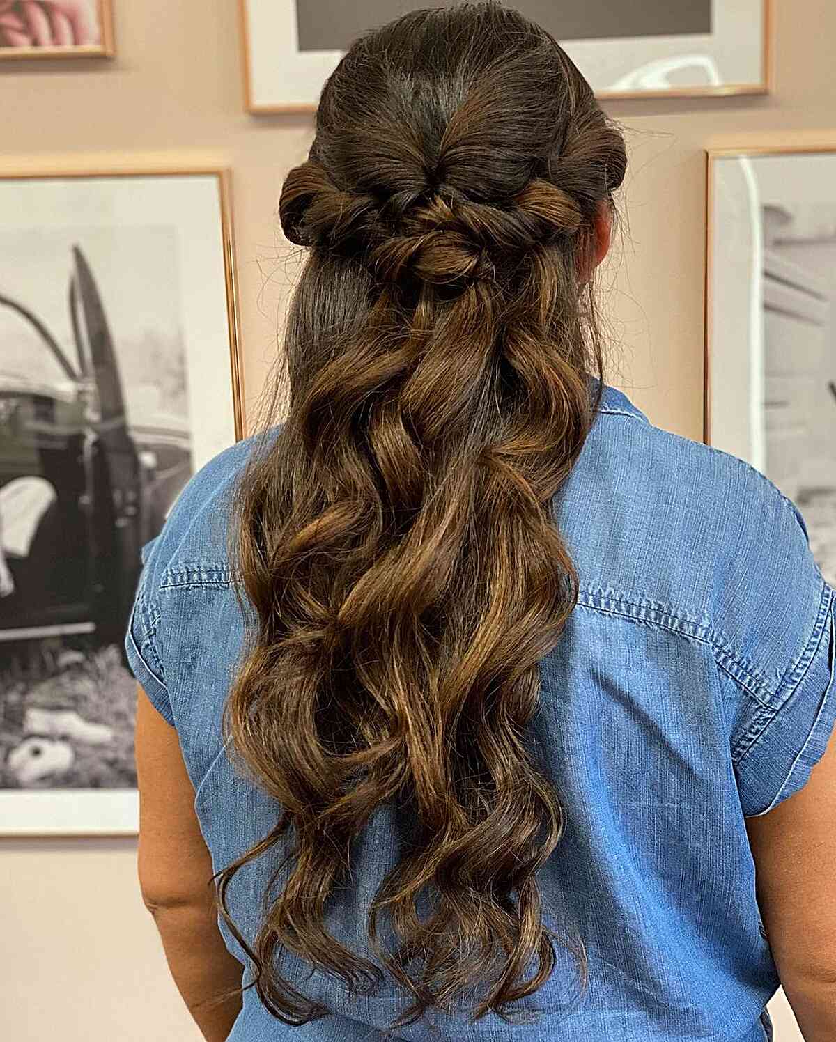 Elegant Twisted Updo With Waves — Classy Dance Hair