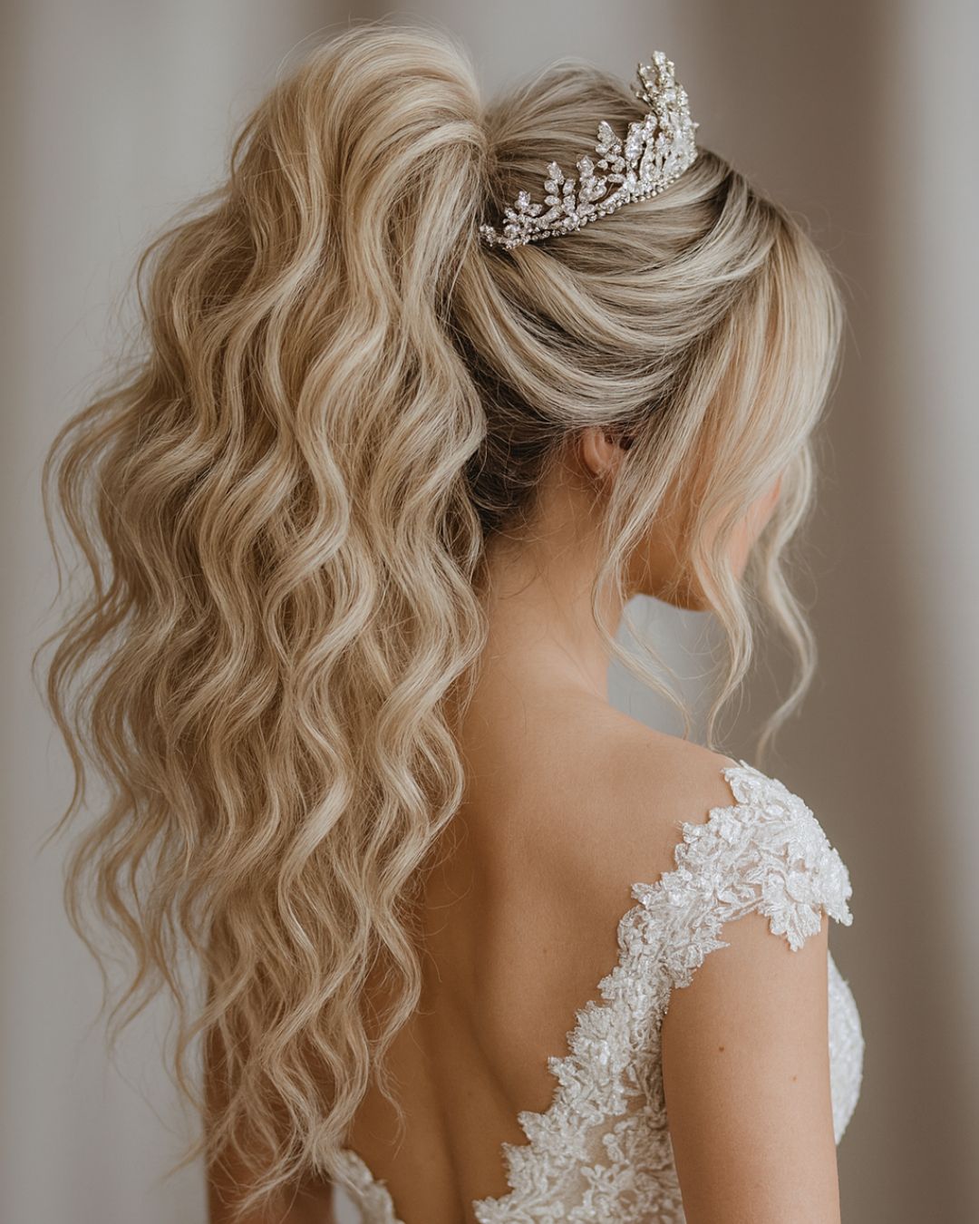 Voluminous Ash Blonde High Ponytail — Classy Dance Hair
