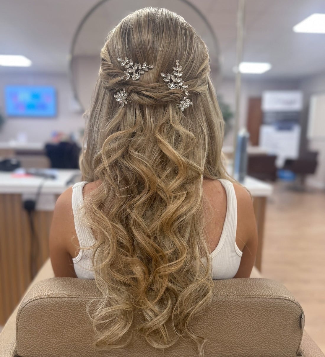 Blonde Collarbone Braided Updo — Classy Dance Hairstyles