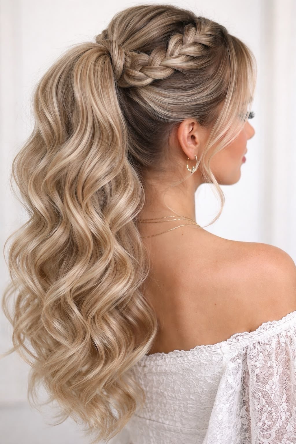 Blonde Collarbone Chignon With Pearl Accessories — Classy Dance Hairstyles