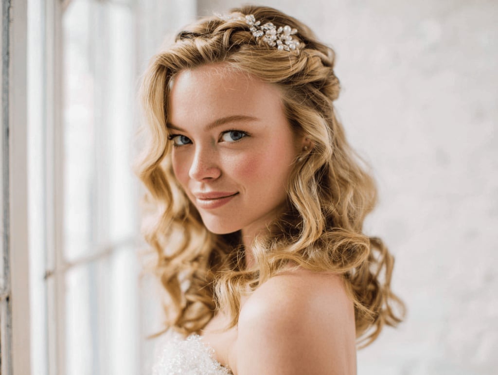 Half Up Half Down With Braids And Curls — Classy Dance Hairstyles