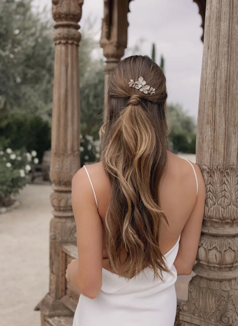 Low Ponytail With Loose Waves And Balayage — Classy Dance Hairstyles