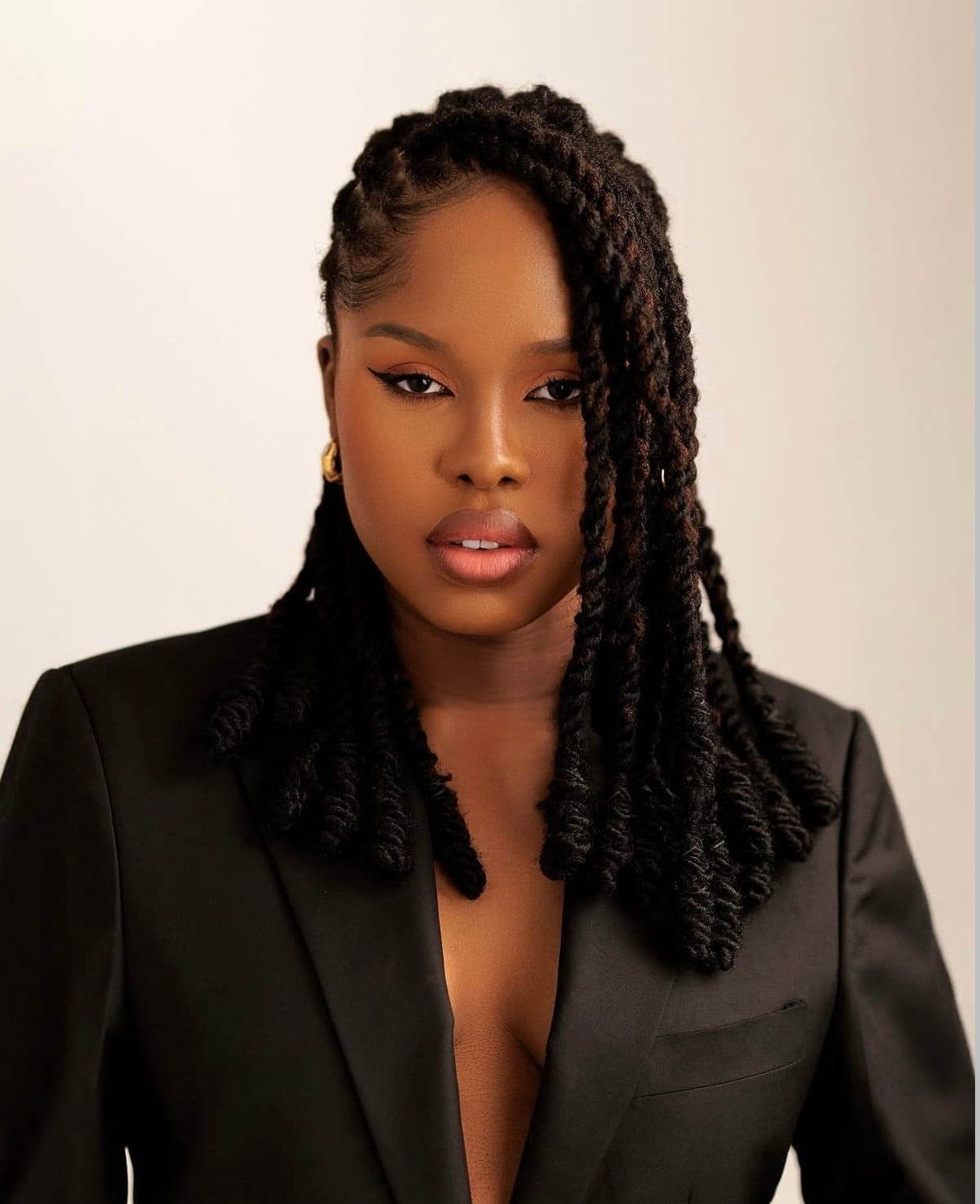 Collarbone Updo With Braided Sections And Down Strands Collarbone Updo With Braided Sections And Down Strands — Classy Down Locs