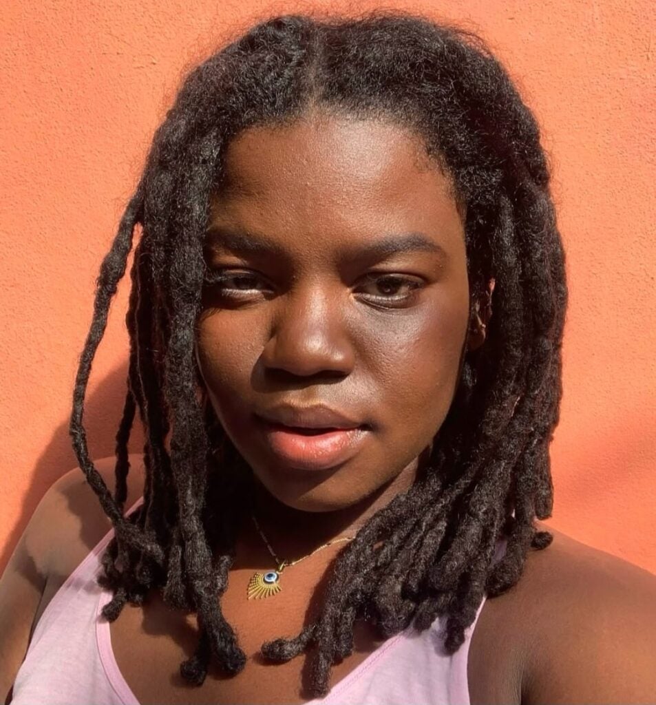 Mid-Back Flowing Black Locs, Thick Mid-Back Flowing Black Locs, Thick — Classy Down Locs