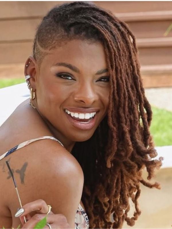 Mid-Back Locs With Undercut And Side Part Mid-Back Locs With Undercut And Side Part — Classy Down Locs