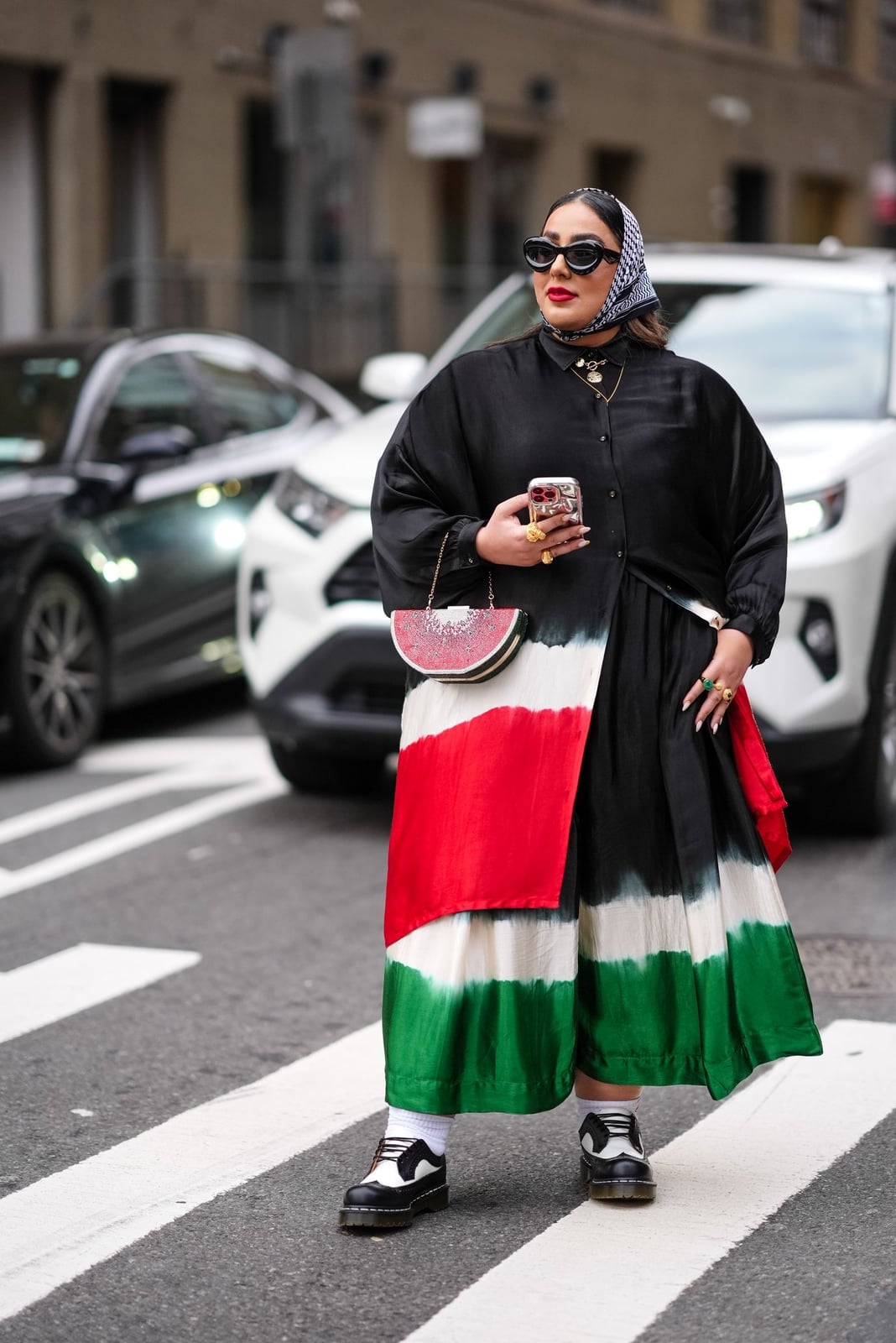 Oversized Shirt Dress with Tiered Skirt and Headscarf Oversized Shirt Dress with Tiered Skirt and Headscarf — Classy Dress with Scarf