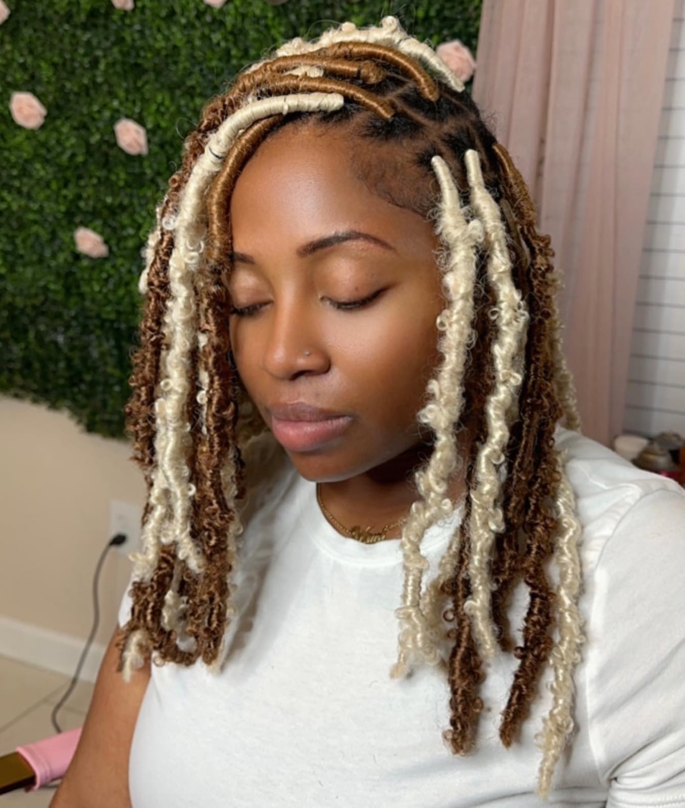 Butterfly Locs With Dark Brown And Blonde Tones Butterfly Locs With Dark Brown And Blonde Tones — Classy Dyed Locs