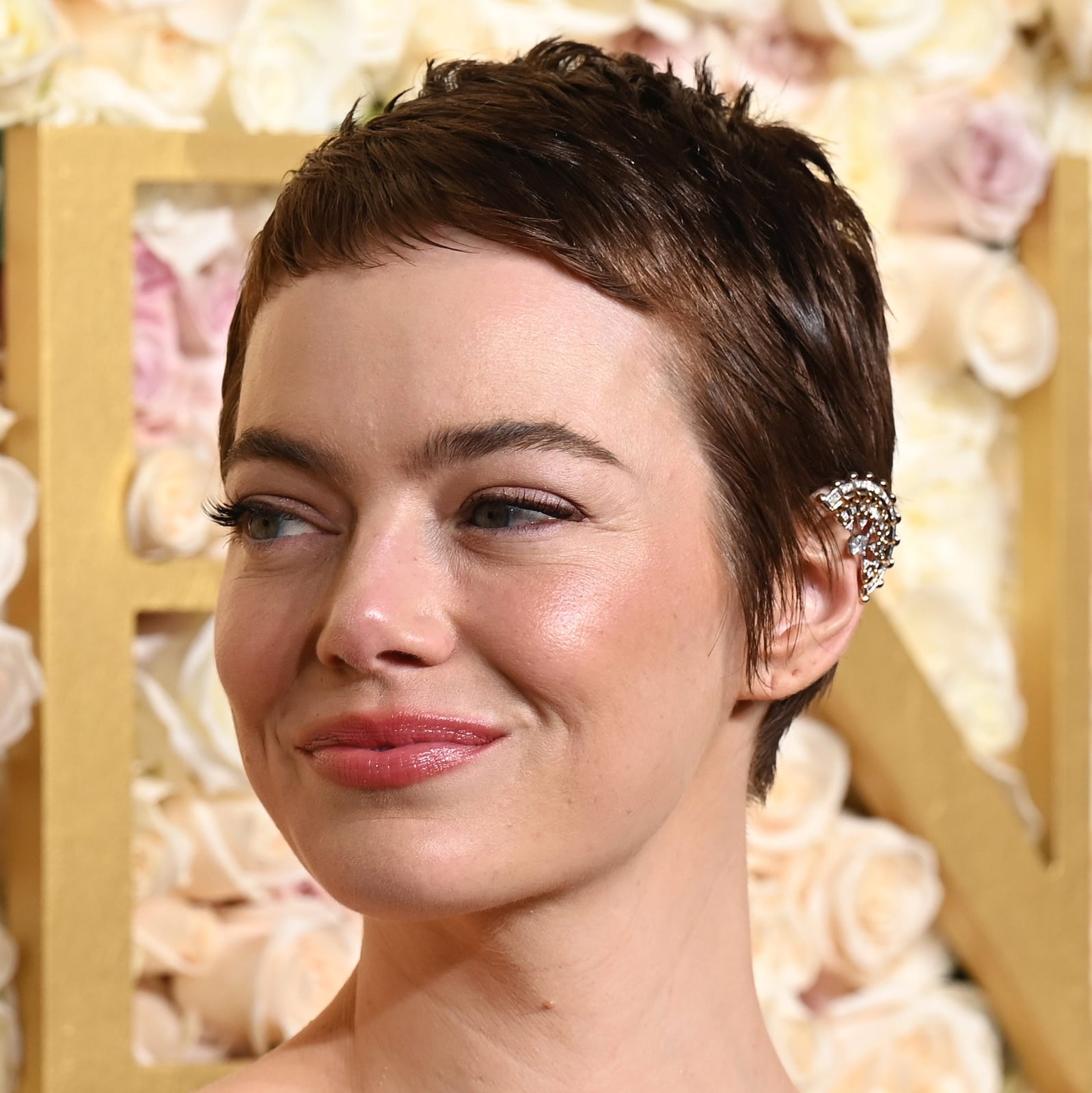 Textured Brown Pixie With Swept Styling Textured Brown Pixie With Swept Styling — Classy Edgy Pixie