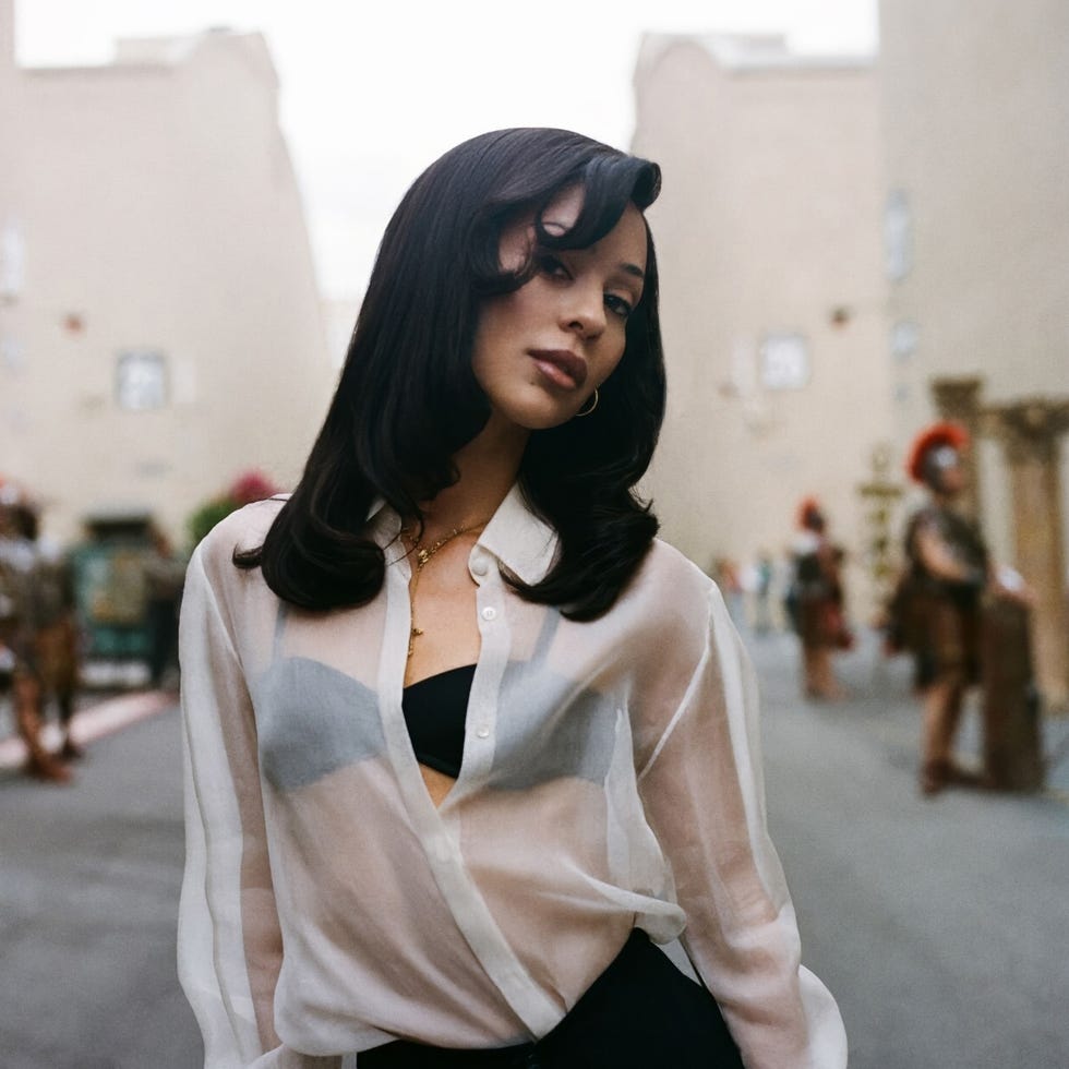 Sheer White Button-Down Shirt with Black Trousers Sheer White Button-Down Shirt with Black Trousers — Classy Euphoria Outfits