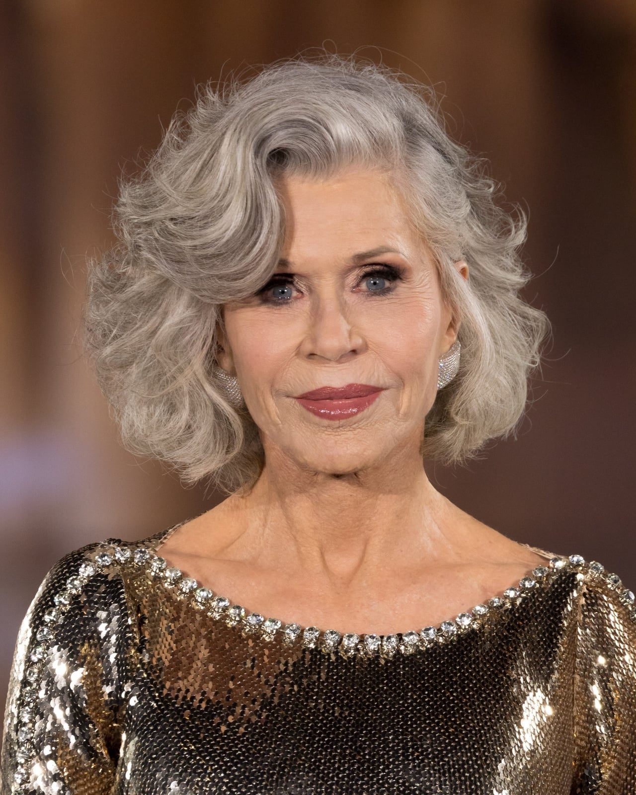 Voluminous Grey Bob With Side Swept Bangs Voluminous Grey Bob With Side Swept Bangs — Classy Everyday Hairstyles