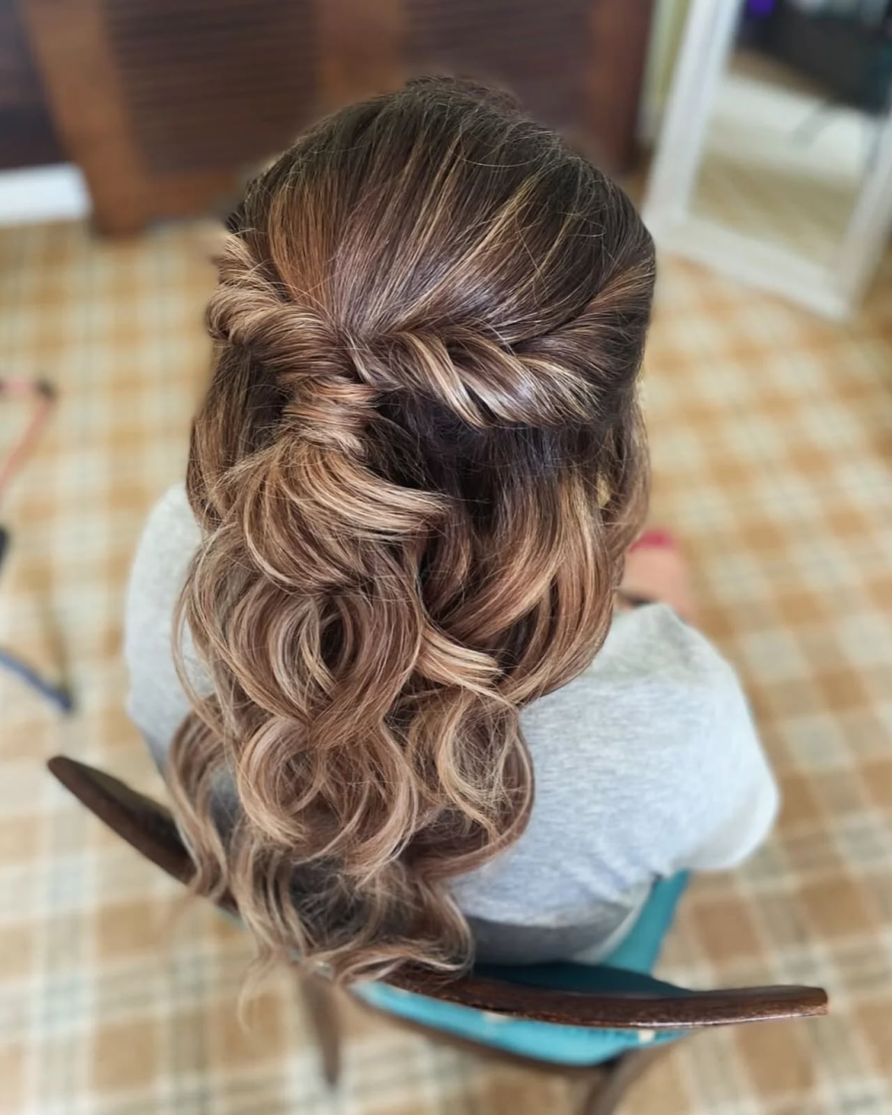 Mid Back Half Up Braided Curls Mid Back Half Up Braided Curls — Classy Everyday Hairstyles