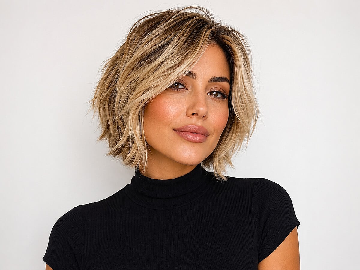 Textured Ash Blonde Bob With Side Swept Fringe Textured Ash Blonde Bob With Side Swept Fringe — Classy Everyday Hairstyles