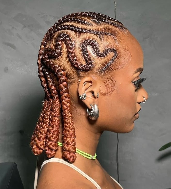 Elegant Mid-Back Straight Black Braids With Subtle Highlights — Classy Feed in Braids Hairstyles