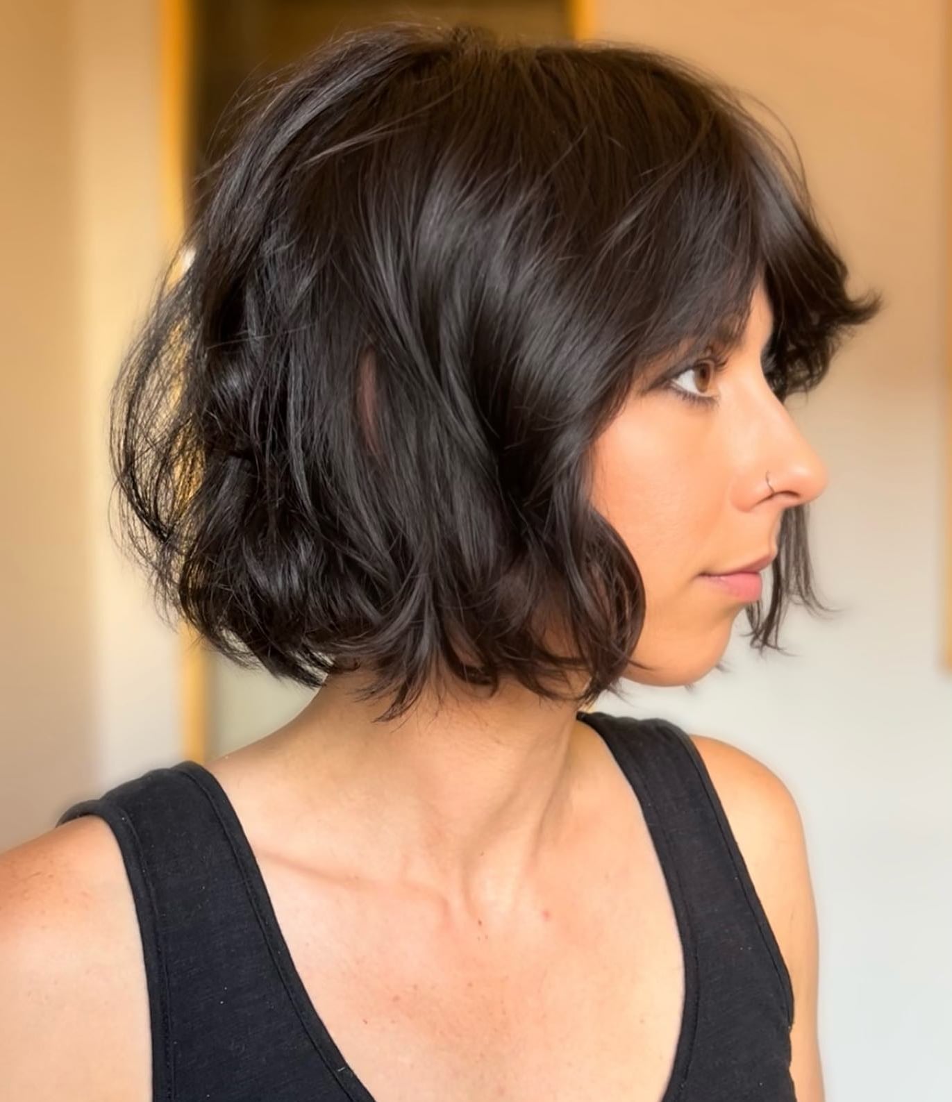 Shaggy Bob With Choppy Bangs — Classy French Bob Haircut