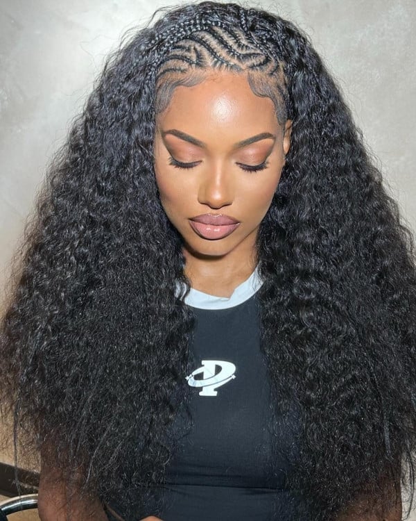 Fulani Braids With Zig-Zag Parting and Curly Texture Fulani Braids With Zig-Zag Parting and Curly Texture — Classy Fulani Braids with Curls