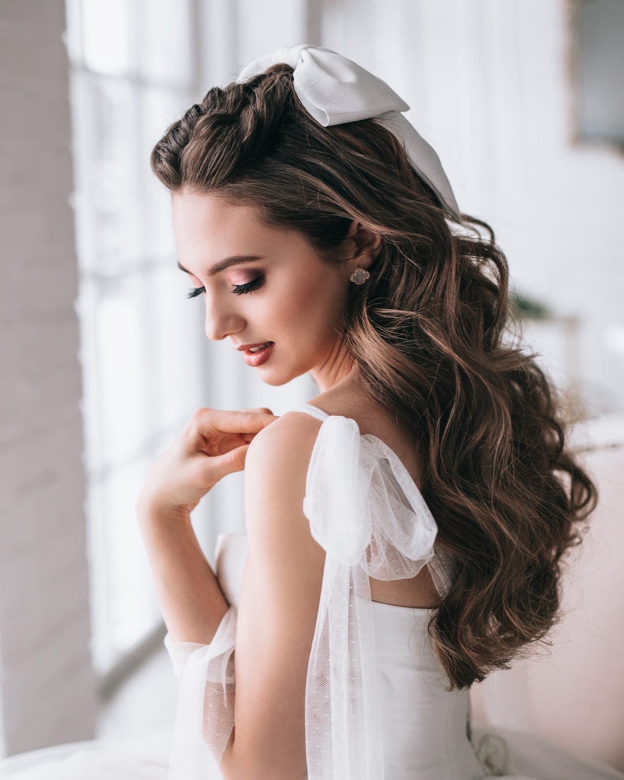 Dark Blonde Half Up Twisted Sections And Curls, Mid-Back — Classy Hair Down Hairstyles