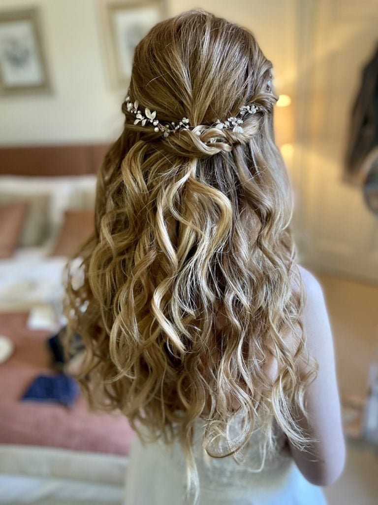 Ash Blonde Braided Crown With Honey Highlights — Classy Hair Down Hairstyles