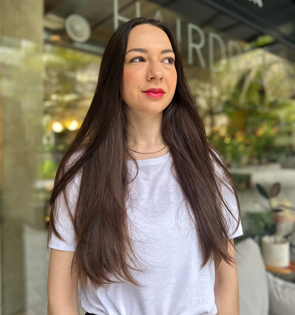 Mid-Back Fine Dark Brown Air Dried — Classy Hair Growth Tips