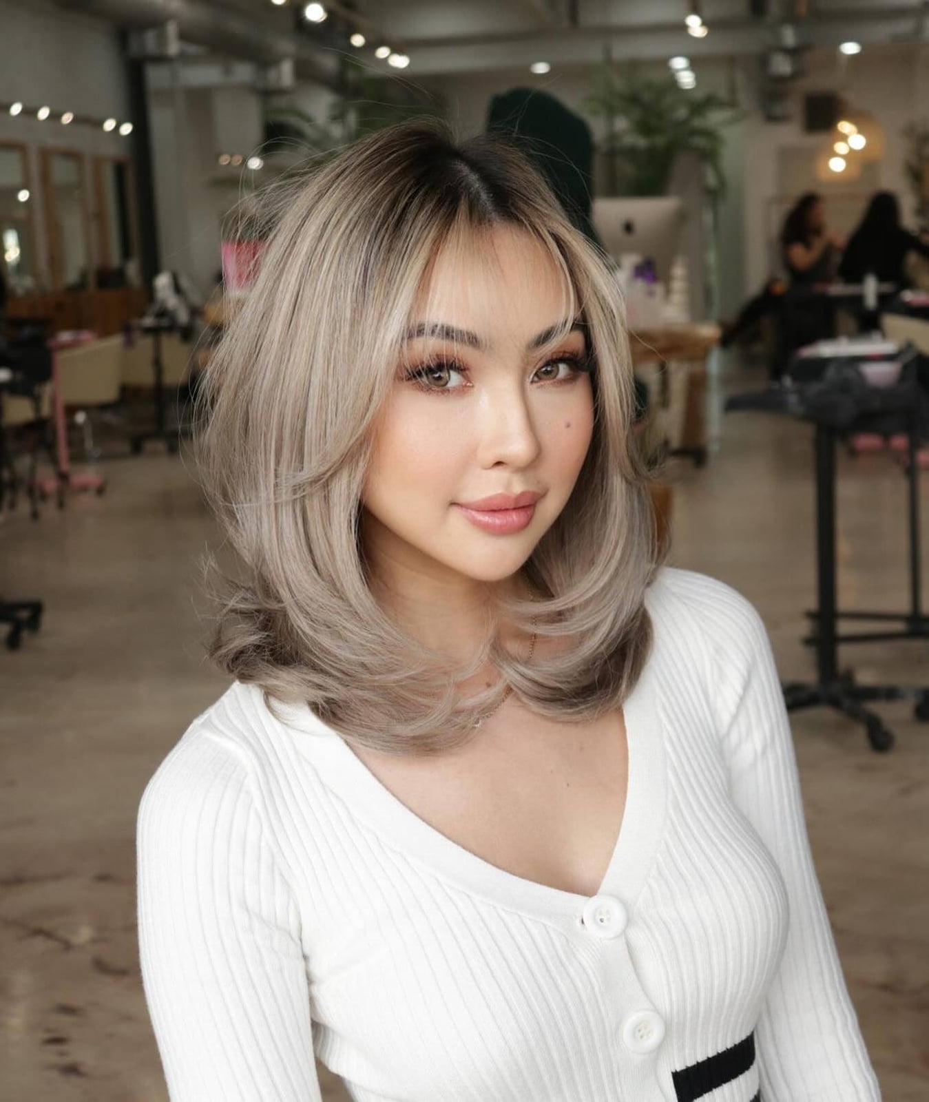 Shoulder Length Shag With Piecey Bangs — Classy Hair with Bangs