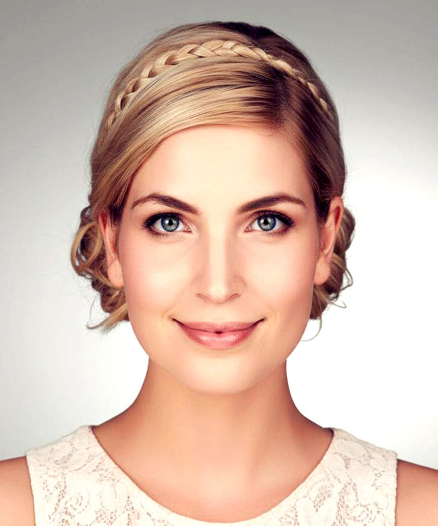 Bob Haircut With Braided Headband — Classy Hair with Headband
