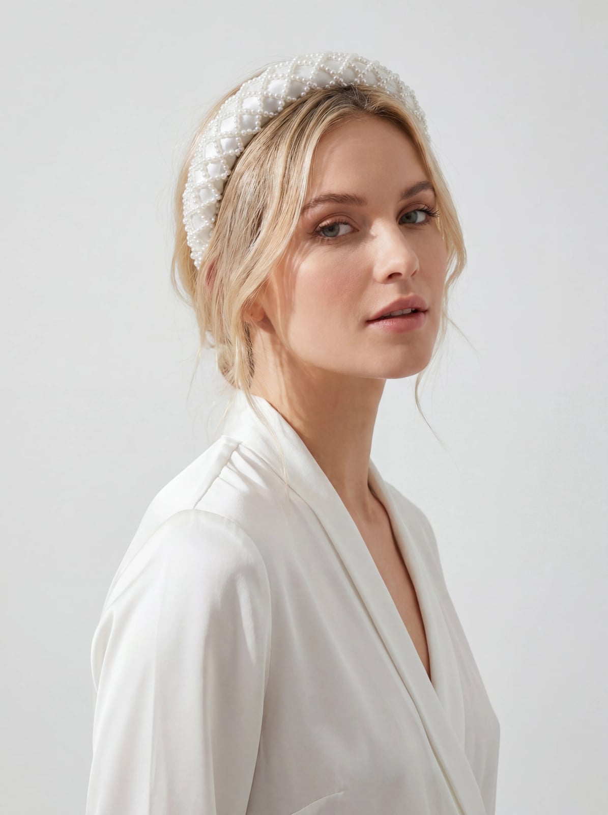 Shoulder Length Waves With Padded Headband — Classy Hair with Headband