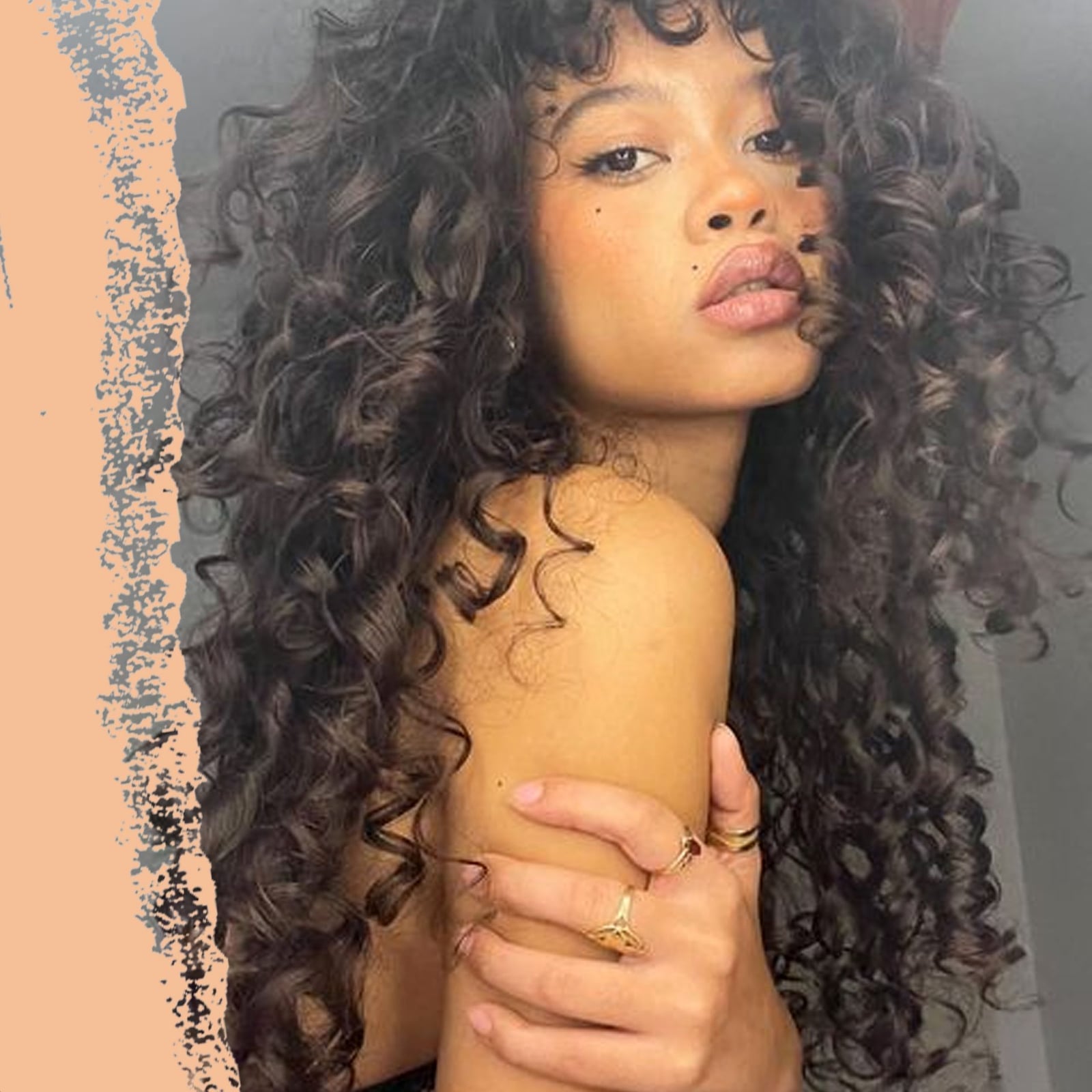 Air Dried Dark Brown With Curtain Bangs Air Dried Dark Brown With Curtain Bangs — Classy Haircuts for Long Hair