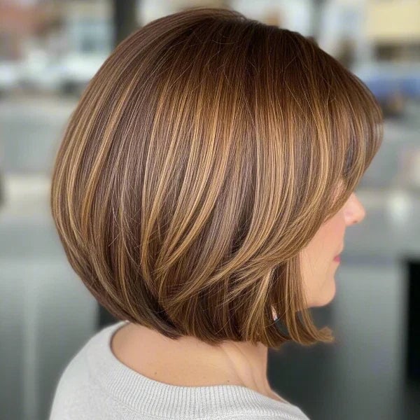 Chin Length Bob With Soft Layers — Classy Haircuts for Women over 50