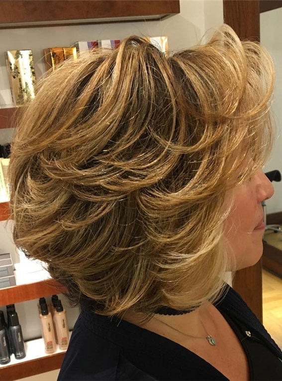 Voluminous Honey Blonde Bob With Layers — Classy Hairstyles for Women over 50