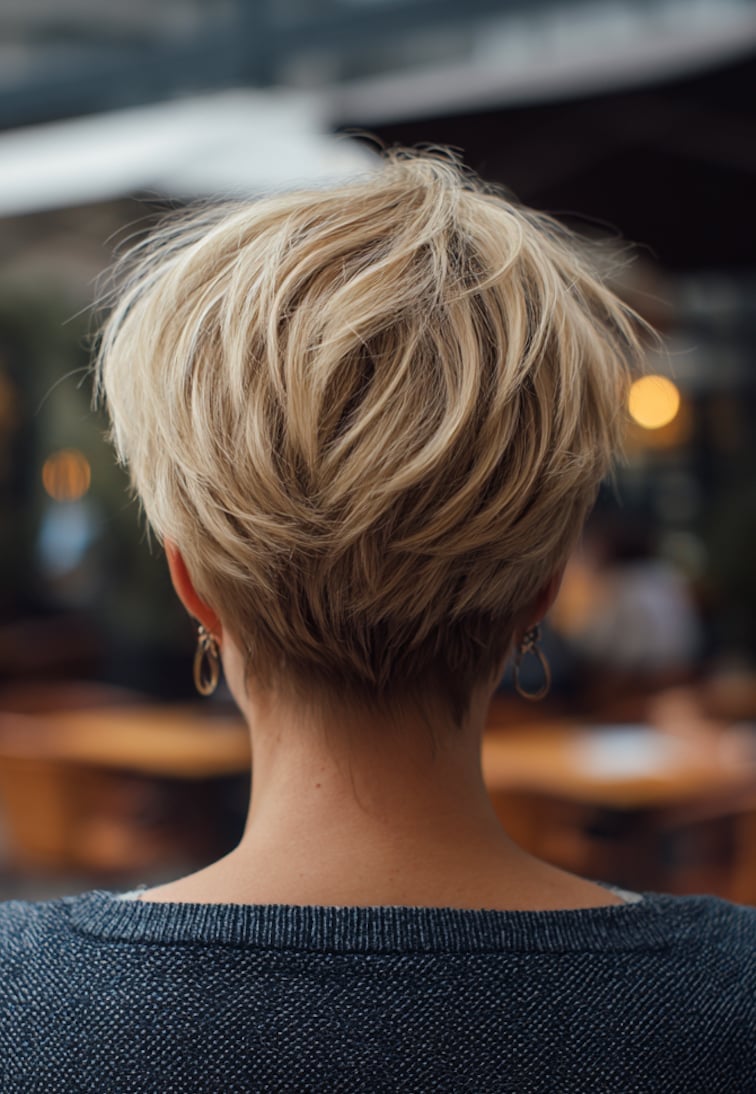 Textured Blonde Pixie Cut — Classy Hairstyles Pictures