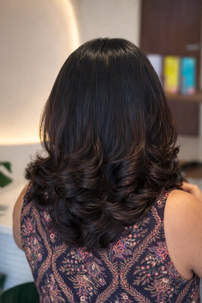 Shoulder Length Curls With Highlights — Classy Hairstyles Pictures