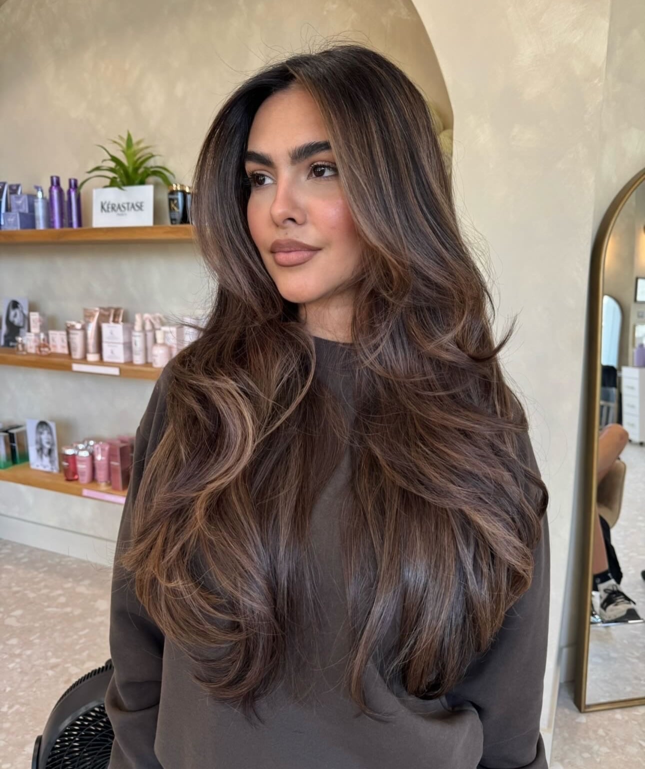 Deep Espresso Base With Caramel Dimension — Classy Highlights Brown Hair