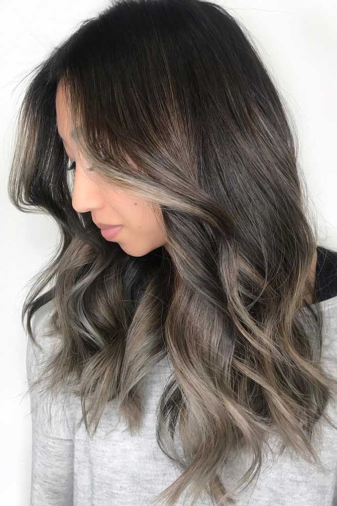 Collarbone Dark Brown With Partial Blonde Highlights — Classy Highlights on Brown Hair
