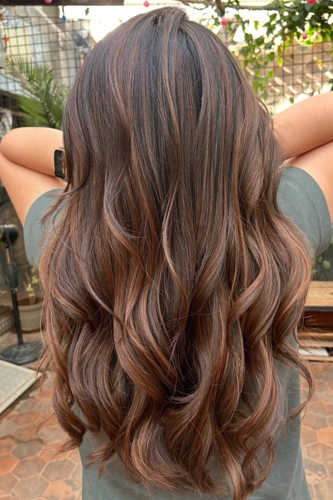 Dark Brown With Golden Brown Highlights — Classy Highlights on Brown Hair