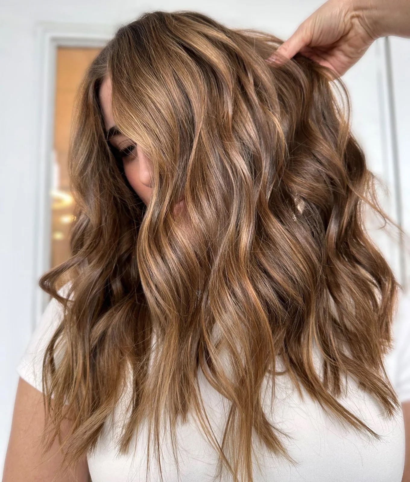 Rich Brown With Dimensional Honey Highlights — Classy Honey Brown Highlights