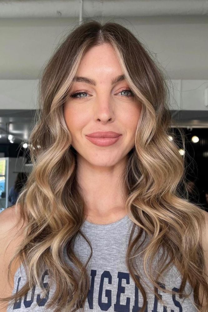 Dark Brown With Face Framing Honey Highlights — Classy Honey Brown Highlights