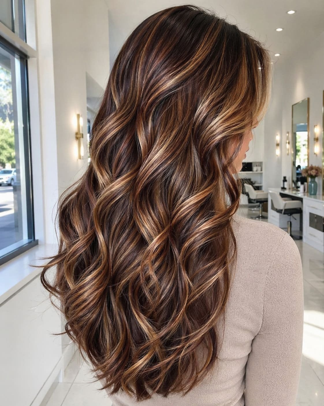 Dark Brown Base With Warm Honey Highlights — Classy Honey Brown Highlights