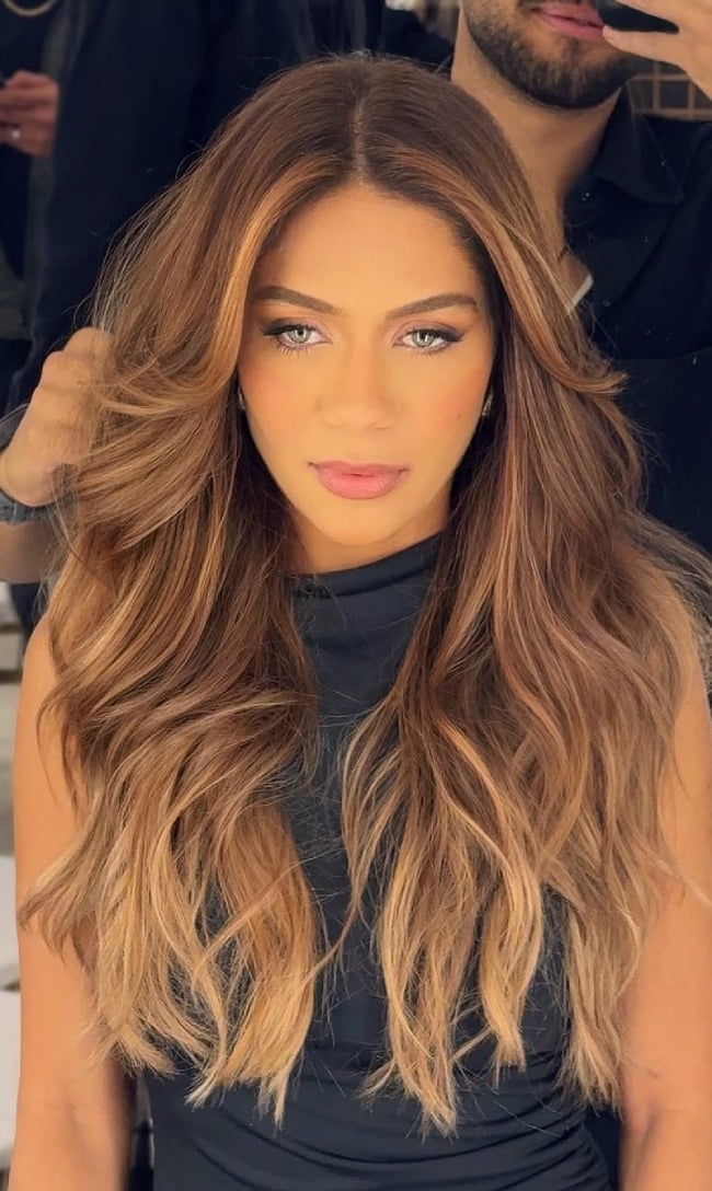 Mid-Back Honey Blonde With Highlights — Classy Honey Hair